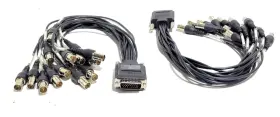 Y16162-00 Cable Lot Of 2-matrox 27 Pin D Sub 26 To 15 X Bnc Female Breakout
