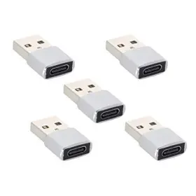 Cablecc 782947234013 5pcs/lot Usb-c C Female To Usb 2.0 A Male Data Adapter Light Size For Laptop