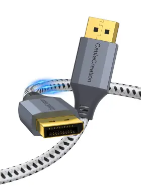 Cablecreation 744110504637 8k Displayport Cable 3 Ft/0.9m Dp 1.4 Male To Support