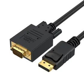Cd0022 Cablecreation Displayport To Vga Cable 6ft Dp Gold Plated Standa
