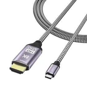 4320 Cabledeconn 973763660443 Usb-c Usb 3.1 To Hdmi 8k Cable 1.8 M 7680 X 30hz 4k 120hz Uhd Hdr