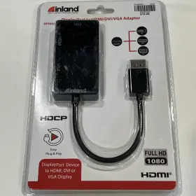 Ah3q Cabledeconn Inland 4-in-1 Multi-function Displayport To Hdmi/dvi/vga Adapter