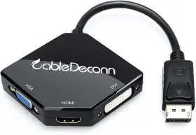 B0209-10512009 Cabledeconn Multi-function Big Displayport Dp2 To Hdmi Vga Dvi Cable Converter