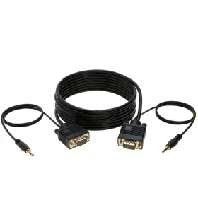309897 Cables Direct Online 15ft Svga Audio Monitor Cable - Male To Vga 1080p For Pc Proje
