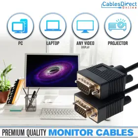 Cables Direct Online 716350701404 25ft Svga Monitor Cable - Male To Vga 1080p For Pc Projector La #3
