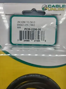Pcm-2260 Cables Unlimited Hdmi To Dvi-d Single Link Cable 2 Meters #3