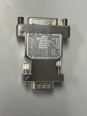 Ad-a04 Cablesonline Vga Hd15 Male To Db15 Female Pc Mac Monitor Adapter With Dip Switches -