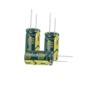 0.87x1.57in Cermant Cl199 Capacitor 22x40mm High Frequency Aluminum 5pcs 63v 4700uf