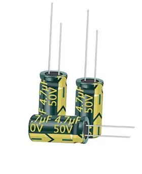0.2x0.43in Cermant Cl252 Capacitor 5x11mm High Frequency Aluminum 20pcs 50v 4.7uf