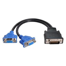 Cy-db-025 Chenyang Dms-59pin 1 To 2 Vga Rgb 15pin Splitter Extension Cable For Pc Graphics Card