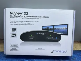 Hdxdp2hmi Cirago Nuview X2 Mini Displayport To Dual Hdmi Multi Monitor Connecting Adapter
