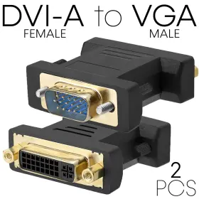 127-n Cmple 2 Pcs Dvi To Vga Adapter Dvi-i Connector Converter Pc Monitor Projector