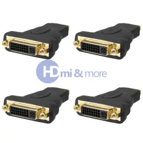 Hd-129 Cmple 4x Dvi-d Female 24 1 Pin To Hdmi 19 Adapter Monitor Hdtv