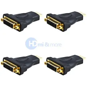 N-hd-105 Cmple Hdmi Male To Dvi-d Female Adapter Gold Plated Connector - Lot Of 4