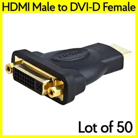 S-105 Cmple Dvi To Hdmi Adapter Male Dvi-d Female Monitor Tv Connector Converter
