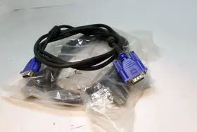 S-313 Cmple 6 Feet Vga Cable Svga Monitor Cord Super Male To Computer Video 2x Pack