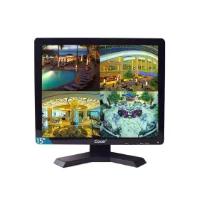 Cctv-mon15 Cocar 15 Inch Cctv Bnc Monitor Vga Hdmi Av 4 3 Hd Display Lcd Security Screen With Usb