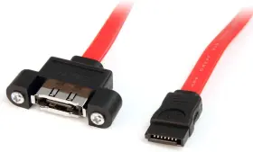.com 726084962286 1 Ft Esata Panel Mount Cable - F/m 1ft Sata To Es