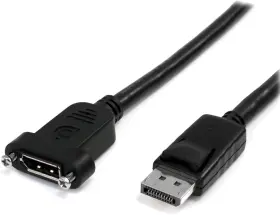 Dppnlfm3pw .com 3 Ft / 91 Cm 20 Pin Dp Displayport Extension Panel Mount Cable - Displaypor