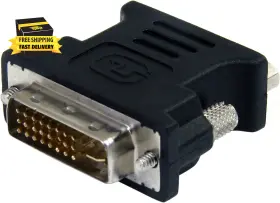 Dvivgamfb10p .com Dvi To Vga Cable Adapter - Black M/f Dvi-i Converter Dv