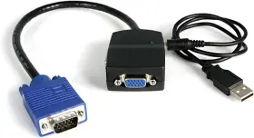 St122le .com 2 Port Vga Video Splitter - Usb Powered 2048x1536 Monitor Spl