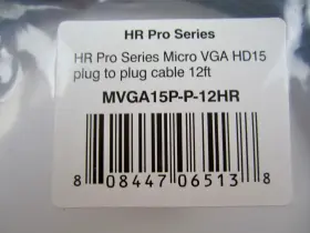 Mvga15p-p-12hr Comprehensive Cable New Microflex Pro Av/it Vga Hd15 Plug To 12ft #2