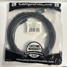 Mvga15p-p-12hr Comprehensive Mvga15p-p-12hr/2 Cable- Pro Av/it Micro Vga Hd15 Plug To With Audio Cable - 12ft
