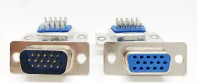 Connectors Pro 10-hd15mf-10pr-fba Pc Accessories 10 Pairs D-sub Hd15 High Density Solder Male And Db Femal