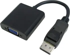 Corp. 445046836863 Display Adapter 10 In 20 Pin Displayport M To 15 Hd Dsub Hd15 F Black