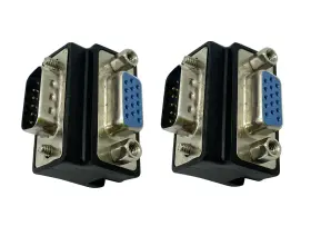 Dafensoy 762102334840 90 Degree Vga 15 Pin Coupler Changer Connecter Male To Female Cab