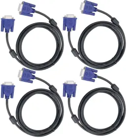 Dafurui 798623940628 4pack Vga To Cable 5ft Hd15 Male For Tv Computer Mo