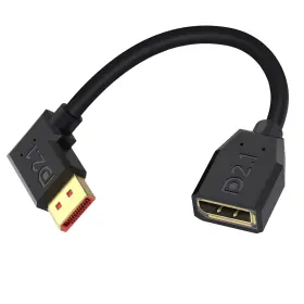 Daf-00157 Danfetsoy 16k 54gbps Displayport Extension Cable Short Right Angle Black