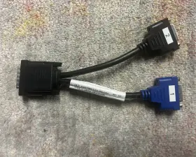 04e889 Dell 4e889 Genuine Dvi Male To 2 Female Splitter Cable Tested