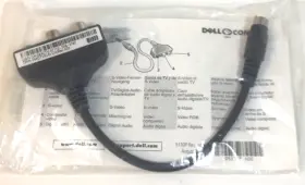 070tvd Dell S-video Output Cable Adapter Dpn 70tvd - New Sealed