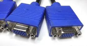 0h9361-52204 Dell Lot Of 4 Dvi-d Dual Link Dms-59 To Vga Port Video Splitter Cables #2