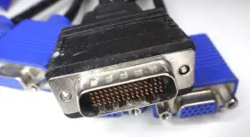 0h9361-52204 Dell Lot Of 4 Dvi-d Dual Link Dms-59 To Vga Port Video Splitter Cables #3