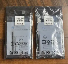 0m9n09 Dell 2 New Display Port To Vga Adapter Original Sealed Packaging #2