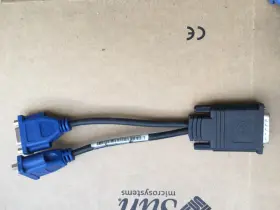 Vga-db15 Dell 0r0914 Dms-59 To 2x Monitor Cable Adapter