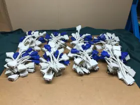 0wu239 Dell Lot Of 80 Dvi-i Dual-link To Dvi-d And Vga Dual Monitor Y Adapter Cables
