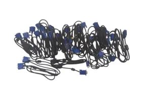 18-vga Dell Lot Of 18 Vga Cables 15-pin Male To Used In Good Condition