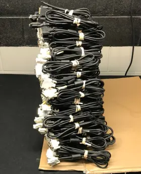 453030300162r Dell Lot Of 137 6 Foot Dvi-d Cable P/n Male Both Ends 1 #2