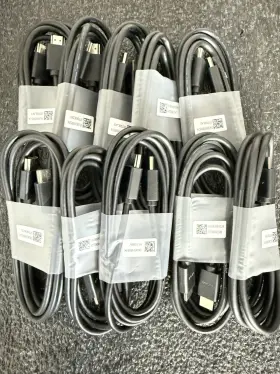 5k0eh89524 Dell Lot 10 Cables Hdmi Displayport M/m Usb To Type 3 Thunderbolt See Desc