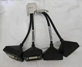 Cn-0f908m Dell Lot Of 2 Genuine Nvidia Amphenol Quad Dvi Splitter Cable