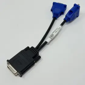 G9438-52204-6cu-0621 Dell Dvi-i Male To 2x Vga Female Splitter Cable 6 Foot Monitor Adapter