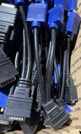 Dms-59 Dell J9256 Lot Of 50 Dp/n Male To Dual Vga Female Y-splitter Cable #3