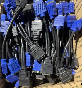 Dms-59 Dell J9256 Lot Of 50 Dp/n Male To Dual Vga Female Y-splitter Cable