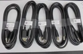 Ktj8y-ba10-41f Dell Display Port Cable Lot Of 5