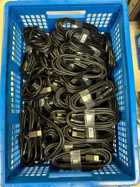 Rn698 Dell Ba1r Lot Of 105 Displayport Male To Cables 6ft 99 Are New