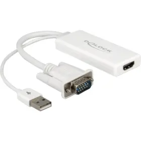62460  Delock Vga To Hdmi Adapter With Audio