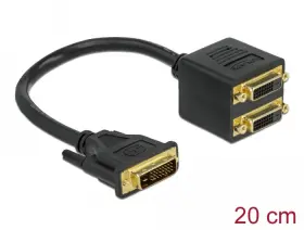 65051 Delock Adapter Dvi 24 1 Male To 2 X Female